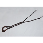 black LEATHER Saddle Crupper with Leather Tailpiece