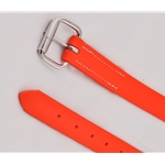 orange BETA BIOTHANE Stirrup Leathers