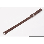 brown (dark, chocolate) LEATHER Girth Loop