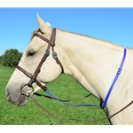 blue STANDING MARTINGALE made from BETA BIOTHANE (Solid Colored)