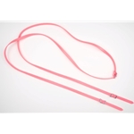 pink BETA BIOTHANE Long Lines or Draw Reins