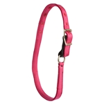 ****DISCOUNTED TACK*** $12 Rose Pink Nylon Turnout Neck Collar with Leather Safety Breakaway - Horse Size