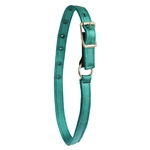 ****DISCOUNTED TACK*** $12 Teal Nylon Turnout Neck Collar with Leather Safety Breakaway - Horse Size