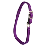 ****DISCOUNTED TACK*** $12 Purple Nylon Turnout Neck Collar with Leather Safety Breakaway - Horse Size