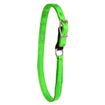 ****DISCOUNTED TACK*** $12 Lime Green Nylon Turnout Neck Collar with Leather Safety Breakaway - Horse Size