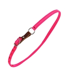 ****DISCOUNTED TACK*** $12 Hot Pink Nylon Turnout Neck Collar with Leather Safety Breakaway - Horse Size