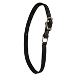 ****DISCOUNTED TACK*** $12 Black Nylon Turnout Neck Collar with Leather Safety Breakaway - Horse Size