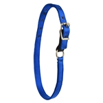 ****DISCOUNTED TACK*** $12 Royal Blue Nylon Turnout Neck Collar with Leather Safety Breakaway - Horse Size