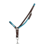 ****CLEARANCE ITEM*** $10 Brown With Blue Overlay Beta Biothane Grooming Halter - Cob Size