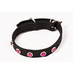 black BLING Dog Collar