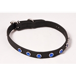 black BLING Dog Collar