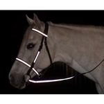 blackdayglooverlay  REFLECTIVE English Convert-A-Bridle 