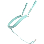Dusty Turquoise Beta Biothane Breast Collar - You Choose the Size/Style