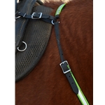 blacklimegreen REFLECTIVE English Breast Collar