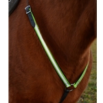 blacklimegreen REFLECTIVE English Breast Collar