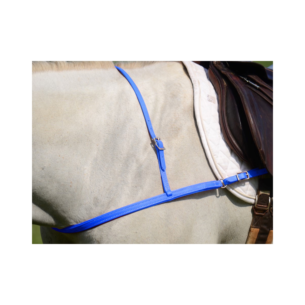 Shop Light Blue Jumping English Breast Collar Two Horse Tack