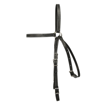 Bride Barcoo Challenger Cuir Noir Premium Pour Cheval Avec Rênes - Taille Cheval, Neuf Sous Emballage - Réf. 110B210BK-F