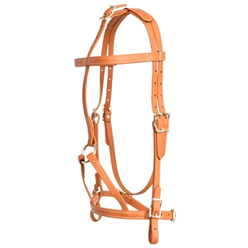 ****CLEARANCE ITEM*** $15 Tan/Light Brown Beta Biothane War Bridle Headstall - Horse Size