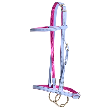 METTALLIC LEATHER Padded Icelandic Bridle 