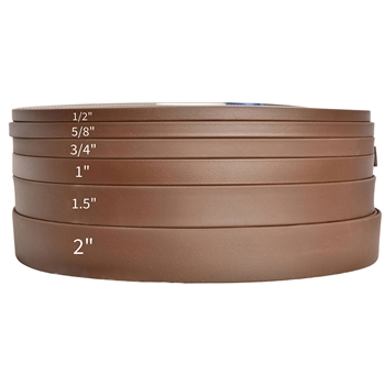 Any Width DARK BROWN - BR523 - SUPER HEAVY BETA BIOTHANE Bulk 100ft Roll 