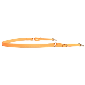 ****PHOTO SAMPLE*** $15 Mango Orange Beta Biothane One Piece Breast Strap - Horse Size