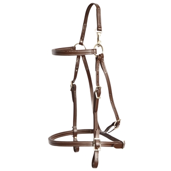****PHOTO SAMPLE*** $20 Dark Brown Better Than Leather Mule Bridle Headstall  with Noseband- Standard Mule/Horse Size