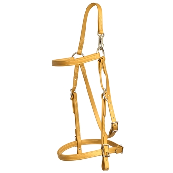 ****PHOTO SAMPLE*** $20 Gold Beta Biothane Mule Bridle Headstall with noseband - Standard Mule/Horse Size