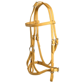 ****PHOTO SAMPLE*** $30 Gold Beta Biothane War Bridle Headstall - Horse Size