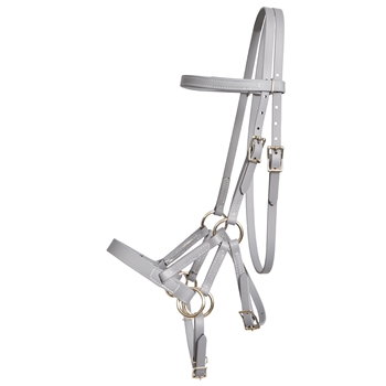 ****PHOTO SAMPLE*** $30 Gray Beta Biothane Sidepull Headstall - Horse Size