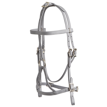 ****PHOTO SAMPLE*** $30 Gray Beta Biothane War Bridle Headstall - Horse Size