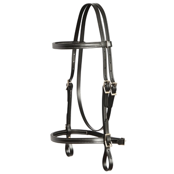 ****PHOTO SAMPLE*** $20 Black Better than Leather English Bridle Headstall - Horse Size