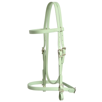 ****PHOTO SAMPLE*** $20 Sage Green Beta Biothane English Headstall - Horse Size