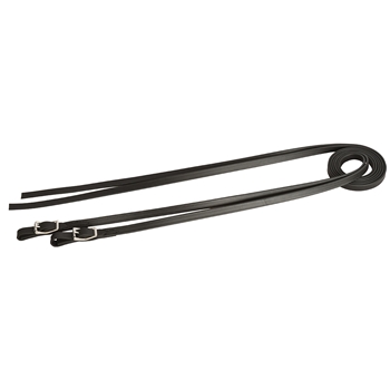 ****PHOTO SAMPLE*** $10 Black Beta Biothane Western Split Reins with Roller Buckles on Bit Ends