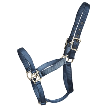 ****PHOTO SAMPLE*** $10 Navy Blue Nylon Halter - Horse Size