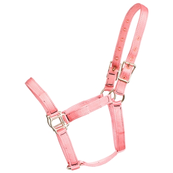 ****PHOTO SAMPLE*** $10 Soft Pink Nylon Halter - Horse Size