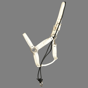 ****PHOTO SAMPLE*** $15 White Nylon No Pullback Halter - Horse Size
