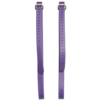 ****PHOTO SAMPLE*** $15 Purple Beta Biothane 48 inch Long 1 inch wide stirrup leathers with half hole spacing