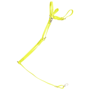 ****PHOTO SAMPLE*** $20 Safety Yellow Beta Biothane English Breast Collar - Horse Size