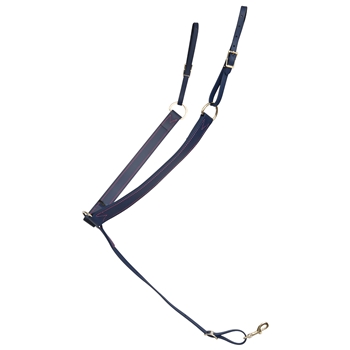 ****PHOTO SAMPLE*** $25 Navy Blue Beta Biothane Western Breast Collar with Pink Thread - Horse Size