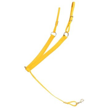 ****PHOTO SAMPLE*** $25 Sunflower Yellow Beta Biothane Western Breast Collar with Pink Thread - Horse Size