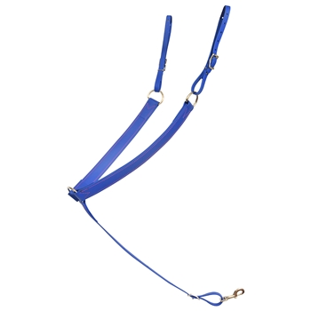 ****PHOTO SAMPLE*** $25 Royal Blue Beta Biothane Western Breast Collar with Pink Thread - Horse Size