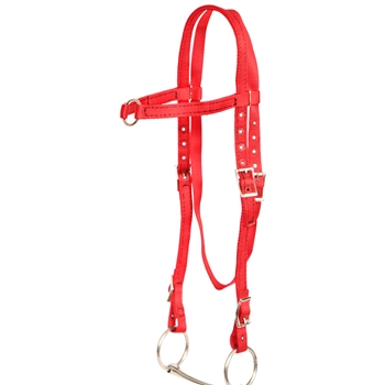 NYLON Western Bridle with Center Ring Browband