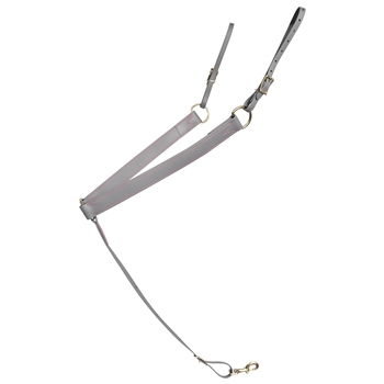 ****PHOTO SAMPLE*** $25 Gray with Pink Thread Beta Biothane Western Breast Collar - Horse Size