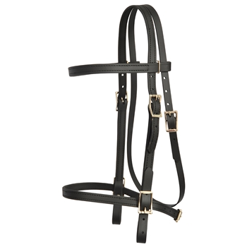 ****PHOTO SAMPLE*** $20 Black Beta Biothane English Headstall - Cob Size