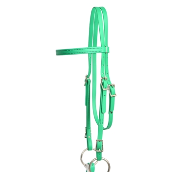****PHOTO SAMPLE*** $20 Kelly Green Beta Biothane Western Headstall - Horse Size