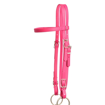 ****PHOTO SAMPLE*** $20 Raspberry Pink Beta Biothane Western Headstall - Horse Size