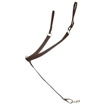 ****PHOTO SAMPLE*** $25 Dark Brown Beta Biothane with Lime Green Thread Western Breast Collar - Horse Size