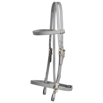 ****PHOTO SAMPLE*** $20 Gray Beta Biothane with Lime Green Thread English Headstall - Horse Size