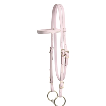 ****PHOTO SAMPLE*** $20 Lavender Beta Biothane with Lime Green Thread Western Headstall - Horse Size