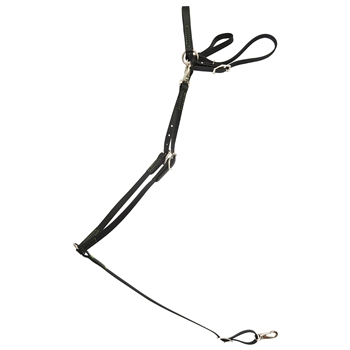 ****PHOTO SAMPLE*** $25 Black Beta Biothane with Lime Green Thread English Breast Collar - Horse Size